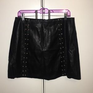 Forever 21 Leather Studded Skirt